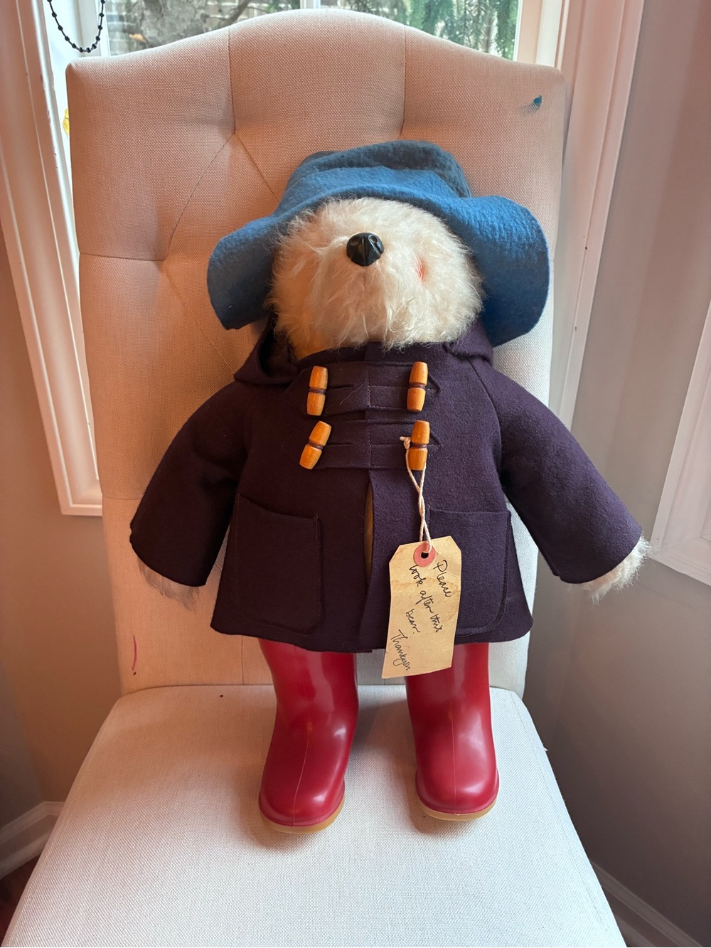 Vintage Paddington Bear 1970s Collectible made by Gabrielle bought in London